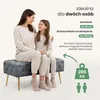 Ławka tapicerowana welurowa pikowana 100 cm MONACO Grafit Podgląd zdjęcia produktu 9