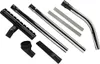 A collection of vacuum cleaner attachments arranged on a white background. Podgląd zdjęcia produktu
