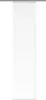 A white sliding curtain hanging from a rail. Produktbild-Vorschau