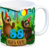 Faultier Kaffeebecher zum 88.Geburtstag Tasse Kaffeetasse Produktbild-Vorschau 1