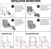 Velvet Wing Chair Covers 2 Piece Chair Covers Slipcover Náhled obrázku produktu 9