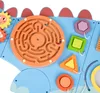 Tooky Toy Dinosaurier Aktivitätenpanel für die Wand aus Produktbild-Vorschau 4