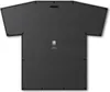 The back of a black t-shirt shaped photo frame is shown against a white background. Náhled obrázku produktu