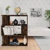 vidaXL Bücherregal/Raumteiler Räuchereiche 80x24x96 cm Produktbild-Vorschau 2