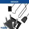 DanDiBo Set caminetto moderno nero 5 pezzi 96572 Set Anteprima dell’immagine prodotto 5