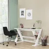 Skye Decor, Lungo - White, Schreibtische, Weiß, Spanplatte, Produktbild-Vorschau 1