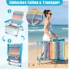 COSTWAY 2er Set Strandstühle klappbar leicht, Campingstühle Produktbild-Vorschau 7
