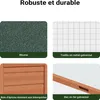 Wiltec Clapier XXL – 1560 x 520 x 680 mm – 2 étages – Toit Voir les images du produit 7