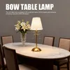 Lampa stołowa Bow, urocza, dekoracyjna, ładowalna, abażur z Podgląd zdjęcia produktu 4