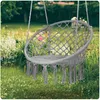 Hängesessel im Boho-Stil, grau Produktbild-Vorschau 10