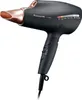 A black Panasonic hair dryer with rose gold accents is shown against a white background. Anteprima dell’immagine prodotto