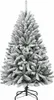 vidaXL Künstlicher Weihnachtsbaum Klappbar Beschneit 150 cm Produktbild-Vorschau 1