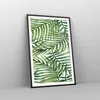 Gerahmtes Poster - Schwarzer Rahmen - Palme Blatt grün - Produktbild-Vorschau 8