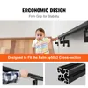 A baby holding onto a black handrail, with close-up shots of a hand on the handrail and a cross-section of the handrail material. Náhľad obrázku produktu