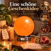 Orange Glas Nachttischlampe Kugel, dimmbare Tischlampe mit Produktbild-Vorschau 2