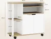 A diagram of a kitchen cart with dimensions labeled. Produktbild-Vorschau