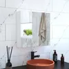 A bathroom cabinet with a mirror, a sink, a faucet, and some toiletries. Voir les images du produit