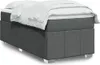 Boxspringbett mit Matratze Dunkelgrau 90x190 cm Stoff Produktbild-Vorschau 2