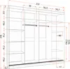 Easy4You Astra Schwarz/Weiss Schiebetürenschrank Produktbild-Vorschau 2