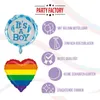 Folienballon „It’s a Boy“ mit blauen Fußabdrücken, Produktbild-Vorschau 7