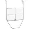 vidaXL Tavolo da balcone bianco 60x40 cm in acciaio Anteprima dell’immagine prodotto 8