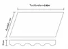 Leudus Markisenstoff mit Volant für 3x2m Markisen Produktbild-Vorschau 3