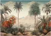 Vlies fototapete Tropische Landschaft 200x140 cm Feeby Grün Produktbild-Vorschau 3