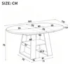 Uitschuifbare eettafel, 110–150 × 110 cm, rond, met Productafbeelding-voorbeeld 7