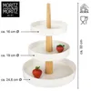 Moritz & Moritz Etagere rund weiß mit Holz Produktbild-Vorschau 2