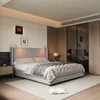 Fortuna Lai Lit rembourré 140x200 cm en gris, lit double Voir les images du produit 2
