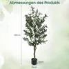 COSTWAY Zestaw 2 szt. sztucznych drzewek oliwnych, 150 cm, Podgląd zdjęcia produktu 3