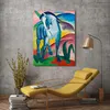 Stampa su tela - Franz Marc, Il cavallo blu - 100x70 cm Anteprima dell’immagine prodotto 2