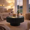 SalesFever Couchtisch Ø 80 cm | rund | Massivholz-Lamellen Produktbild-Vorschau 5