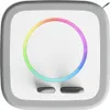 A top-down view of a white and gray Toniebox with a colorful LED ring. Náhled obrázku produktu
