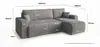 CORNERO Ecksofa mit schlaffunktion PARIS rechts grau Cord Produktbild-Vorschau 7