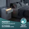 CASARIA® Nočný stolík biely LED 3 zásuvky vedenie kábla Náhľad obrázku produktu 17