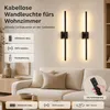 100cm Innen Akku Wandlampe mit Fernbedienung & Schalter, Produktbild-Vorschau 2