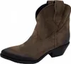 Lazamani Damen Westernstiefelette Hellbraun Rauleder Größe: Produktbild-Vorschau 12