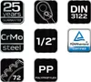 NEO TOOLS Umschaltknarre 08-511 250mm Chrom-Vanadium-Stahl Produktbild-Vorschau 11