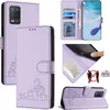Leder Hülle für Realme 8 5G Süße Katze Flip Case Produktbild-Vorschau 1