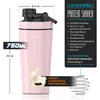 Arendo Protein Shaker Edelstahl, Eiweißshaker 750 ml, Produktbild-Vorschau 2