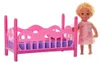 Lean Mini-Puppe Im Schlafanzug Kinderbett Rosa Set Produktbild-Vorschau 2