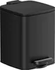 A black pedal trash can is shown against a white background. Produktbild-Vorschau
