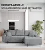BroMARKT Ecksofa ARCO Schlaffunktion Bettkasten L-Form Produktbild-Vorschau 2
