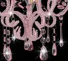 Deckenleuchte 24 x 32 cm rund mit Perlen rosa und exquisit Produktbild-Vorschau 5