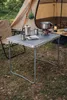 HOWHOMELY | Klapptisch - Campingtisch - grau - 80 x 60 x 69 Produktbild-Vorschau 2