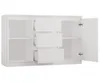 An open white cabinet with shelves and drawers. Náhľad obrázku produktu