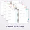 Häfft-Timer Fancy 2026/2027 / A5 / Bleu & Rosé / Produktbild-Vorschau 4