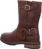 A side view of a brown leather boot. Produktbild-Vorschau