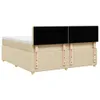 Maison Exclusive - Boxspringbett mit Matratze Creme 180x200 Produktbild-Vorschau 6